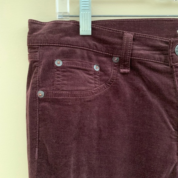 Rag&Bone burgundy velvet skinny pants. Size 30 - Picture 8 of 16